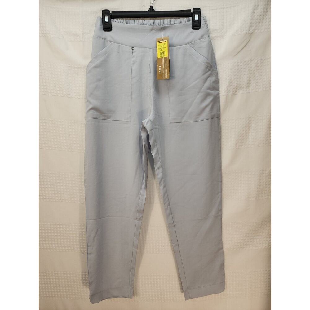NWT Nancy Lopez Pants Women's Size Small Gray Delux Dri Golf Pully  3207